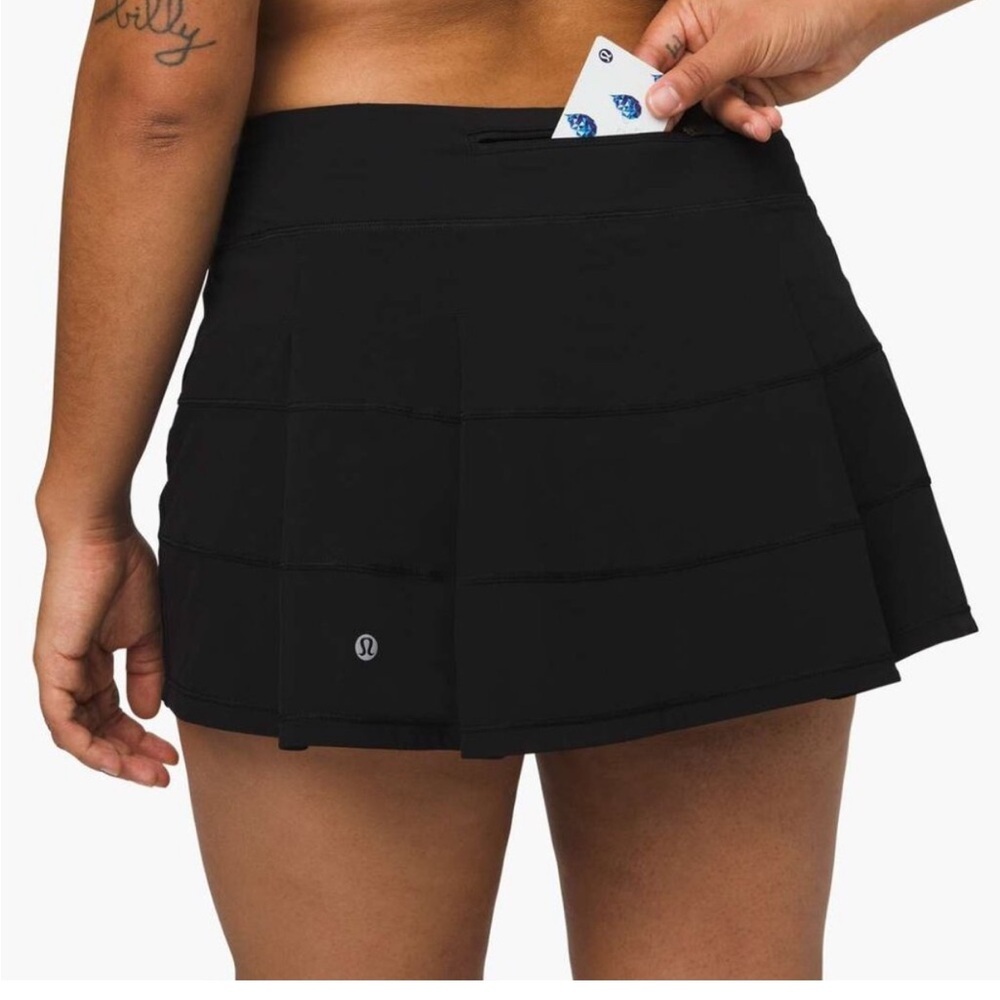 Lululemon Pace Rival Black Skirt Size 14